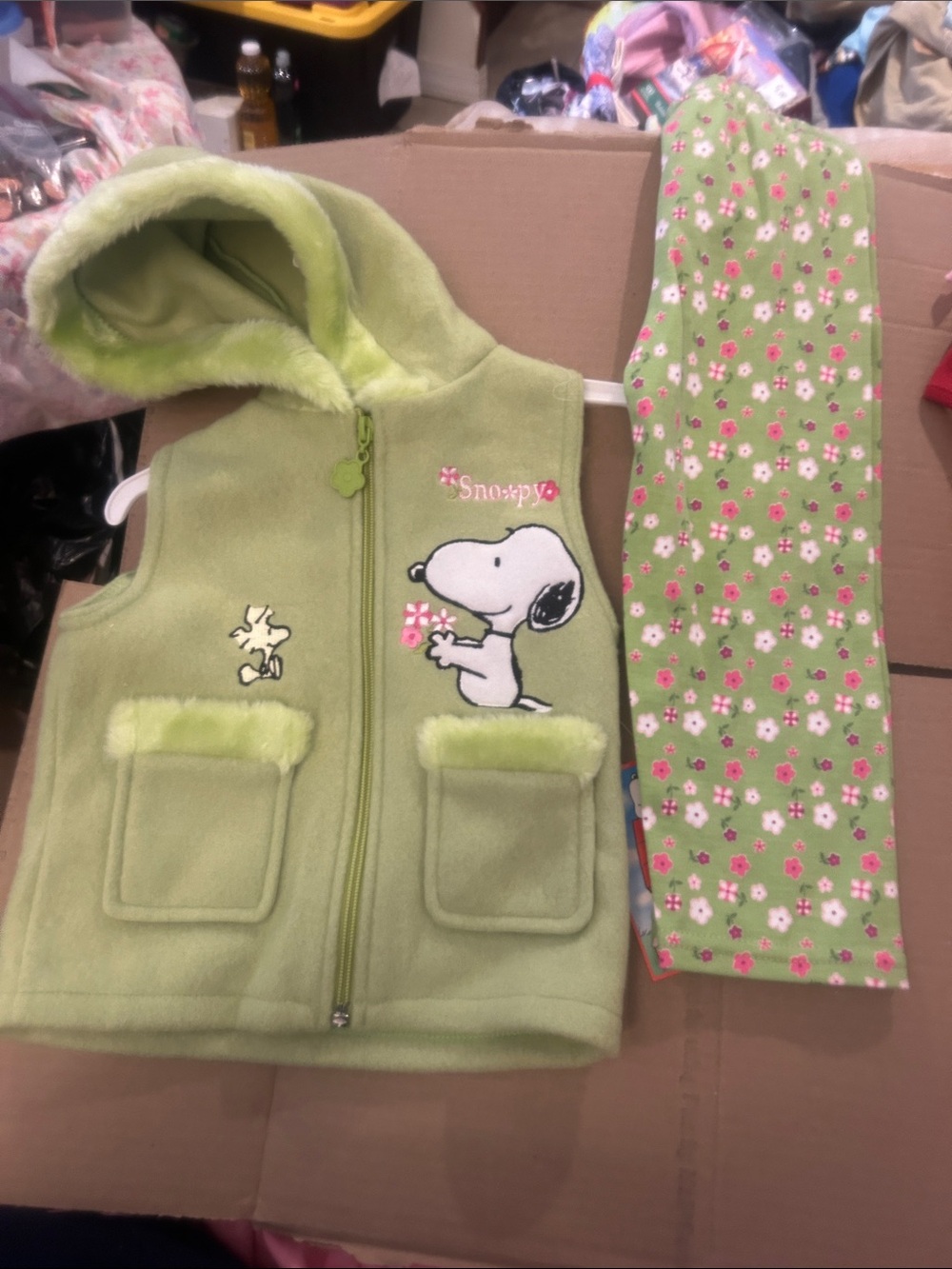 NWT Sz 2t snoopy vest/ pants vintage